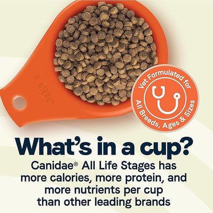 Canidae All Life Stages Premium Dry Dog Food for Less Active Dogs, All Ages, Chicken, Turkey & Lamb Meals, 15 lbs.