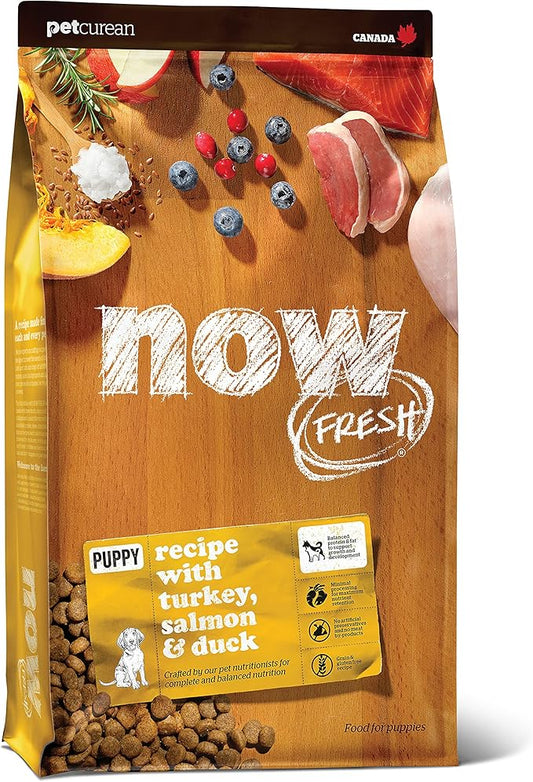 Now Fresh Grain Free Puppy Food, 22 lb - Dry Dog Food Recipe for Puppies - Real Meat and Fish for Protein - Healthy Diet for Small, Medium and Large Breed Dogs