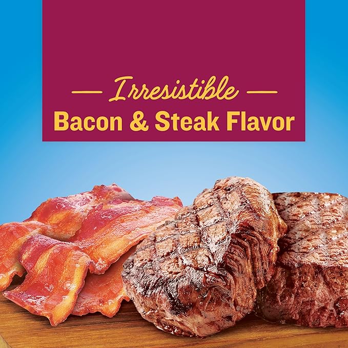 Kibbles 'n Bits Savory Bacon & Steak Flavor Dry Dog Food, 3.5 lb. Bag