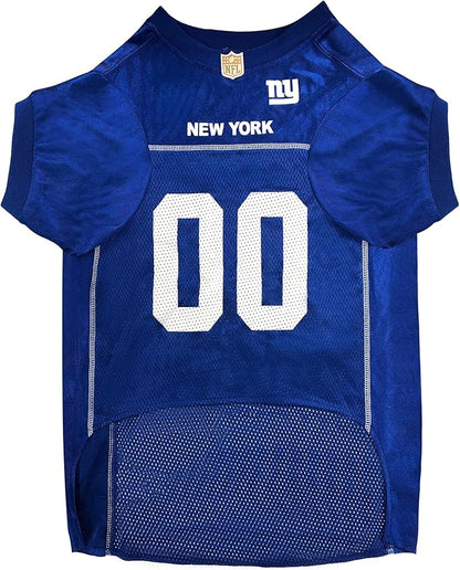 NFL New York Giants Dog Jersey, Size: XX-Large. Best Football Jersey Costume for Dogs & Cats. Licensed Jersey Shirt