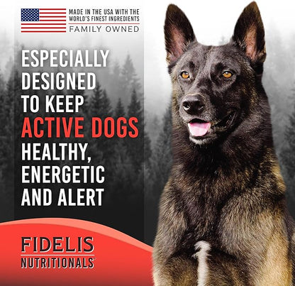 FIDELIS Freeze Dried Raw Dog Food with Superfoods for Large Dog Breeds (32 oz) - Made in USA with Free Range Beef, Grain-Free, High Protein for Adult or Puppy