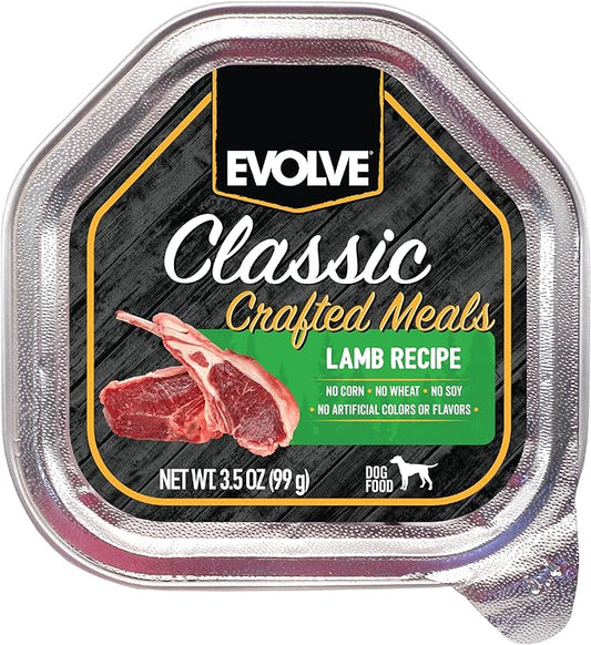 Evolve Classic Crafted Meals Lamb Recipe Wet Dog Food | 3.5 oz - 15 Pack