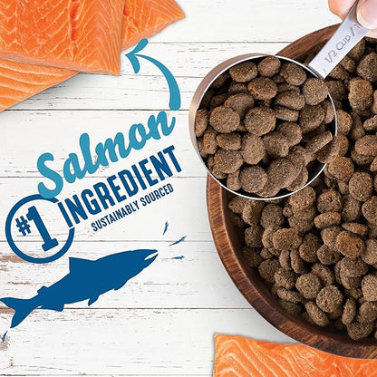 Unrefined Smoked Salmon with Ancient Grains & Superfoods Dry Dog & Puppy Food, 25 lb.