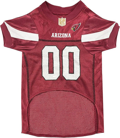 NFL Arizona Cardinals Dog Jersey, Size: X-Small. Best Football Jersey Costume for Dogs & Cats. Licensed Jersey Shirt