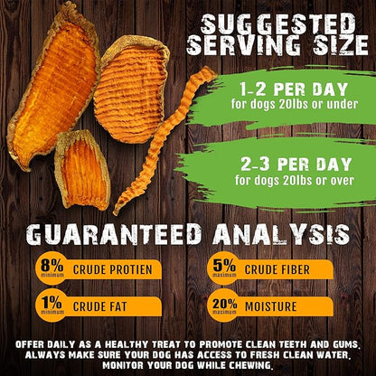Sam's Yams Sweet Potato Dog Treats, Healthy Dog Treats for Small, Medium, and Large Breed Dogs - Made in USA, High Fiber, Vegan Dental Chews - Veggie Rawhide, Sweet Potato Dog Chewz, 14oz(Pack of 3)