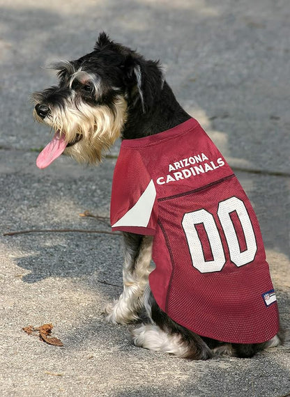 NFL Arizona Cardinals Dog Jersey, Size: Medium. Best Football Jersey Costume for Dogs & Cats. Licensed Jersey Shirt
