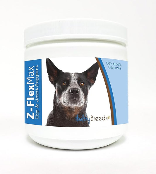 Healthy Breeds Australian Cattle Dog Z-Flex Max Hip and Joint Soft Chews 50 Count