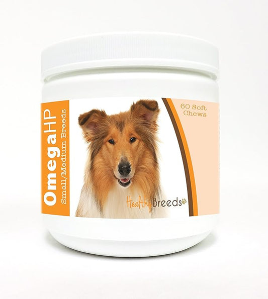 Healthy Breeds Collie Omega HP Fatty Acid Skin and Coat Support Soft Chews 60 Count