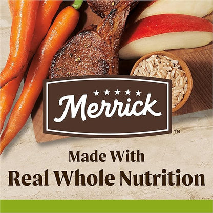 Merrick Healthy Grains Premium Adult Dry Dog Food, Wholesome And Natural Kibble With Lamb And Brown Rice - 25.0 lb. Bag