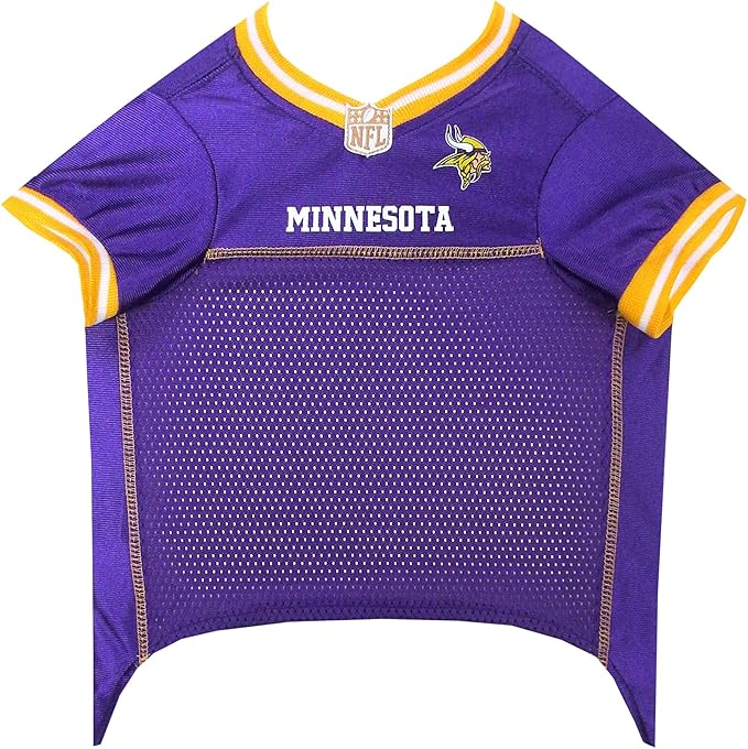 NFL Minnesota Vikings Dog Jersey, Size: Medium. Best Football Jersey Costume for Dogs & Cats. Licensed Jersey Shirt