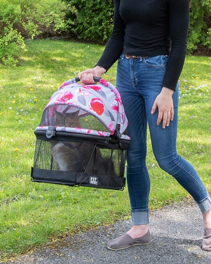 Pet Gear View 360 Pet Safety Carrier & Car Seat for Small Dogs & Cats Push Button Entry