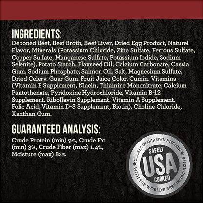 Merrick Backcountry Grain Free Premium Canned Wet Dog Food, Soft and Healthy Recipe, Chunky Beef Dinner - (Pack of 12) 12.7 oz. Cans