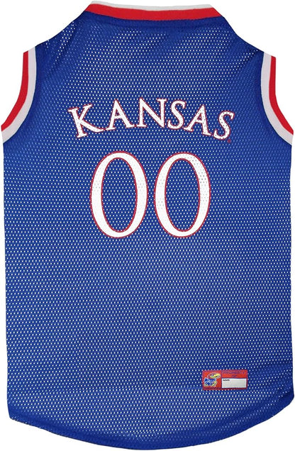 Pets First KU-4020-SM Kansas Basketball Jersey, Multicolor, One Size