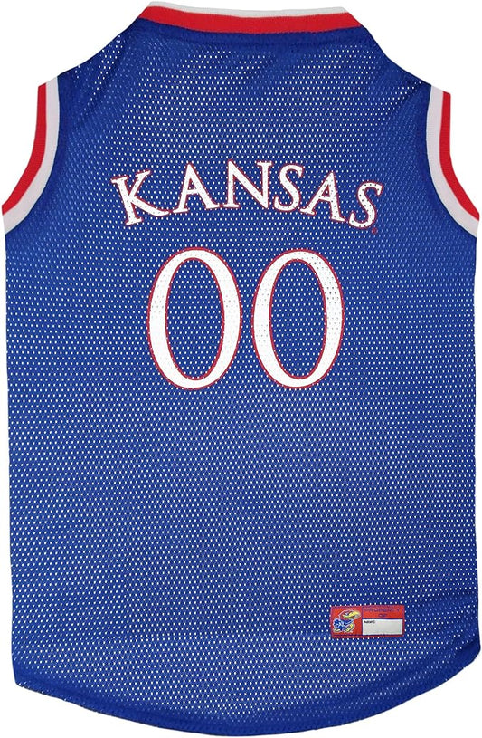 Pets First KU-4020-SM Kansas Basketball Jersey, Multicolor, One Size