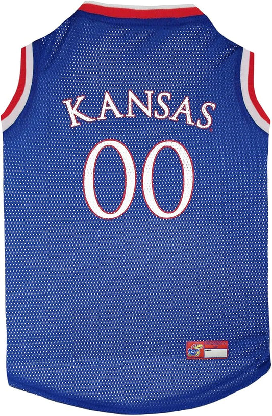 Pets First KU-4020-XS Kansas Basketball Jersey, Multicolor, One Size