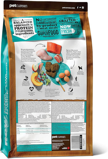 Now Fresh Grain Free Dog Food, 12 lb - Large Breed Adult Dog Food Recipe - Healthy Diet with Probiotics & Real Meat and Fish for Protein