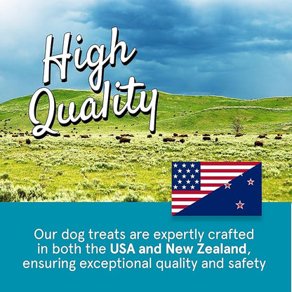Real Meat Fish & Venison Jerky Dog Treats - 8 Air-Dried Strips of Jerky Treats for Dogs - Grain-Free Jerky Treats Dog Snacks with 95% Human-Grade, All-Natural, Free-Range Venison & Ocean-Caught Fish