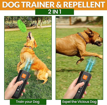 PNG Dog Bark Deterrent Device - 82 ft. Range | Anti Barking Device for Dogs | Dog Training & Behavior Aids | Ultrasonic Bark Stopper with LED Flashlight | Dog Whistle to Stop Barking Neighbors Dog