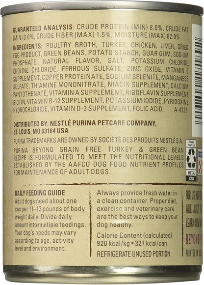 Nestle Petcare Beyond Grain Free Turkey & Green Bean Recipe, Pack of 12