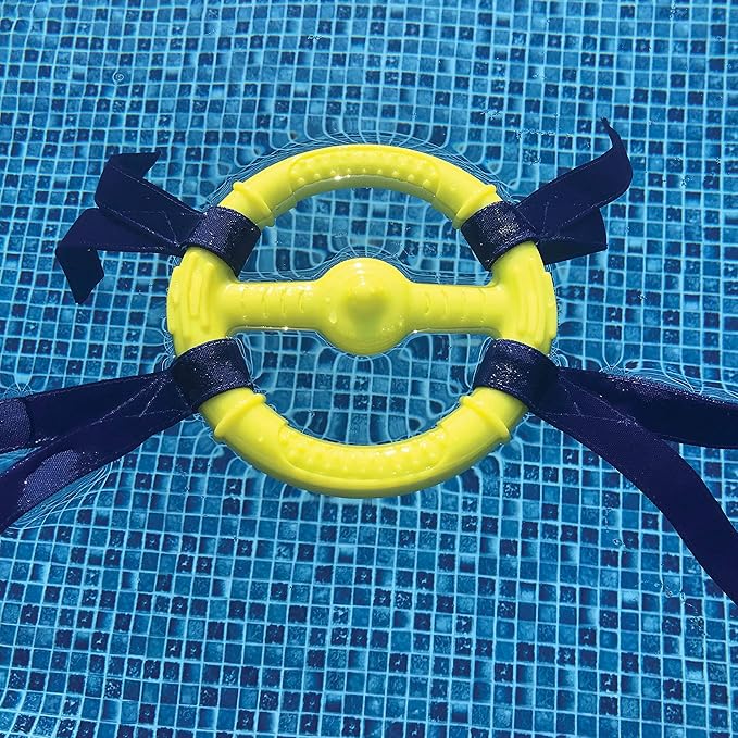 Nylabone Power Play Ring Thing Floatable Interactive Play Toy, Fetch Toy for Dogs, Medium (1 Count)