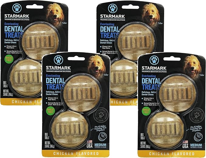 (4 Pack) Everlasting Treat Medium Chicken Made in The USA