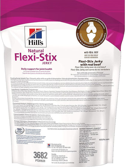 Hill's Natural Flexi-Stix Jerky, All Life Stages, Great Taste, Dog Treats, Beef, 7.1 oz Bag