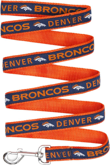 Pets First NFL Pet Leash, Denver Broncos, Medium
