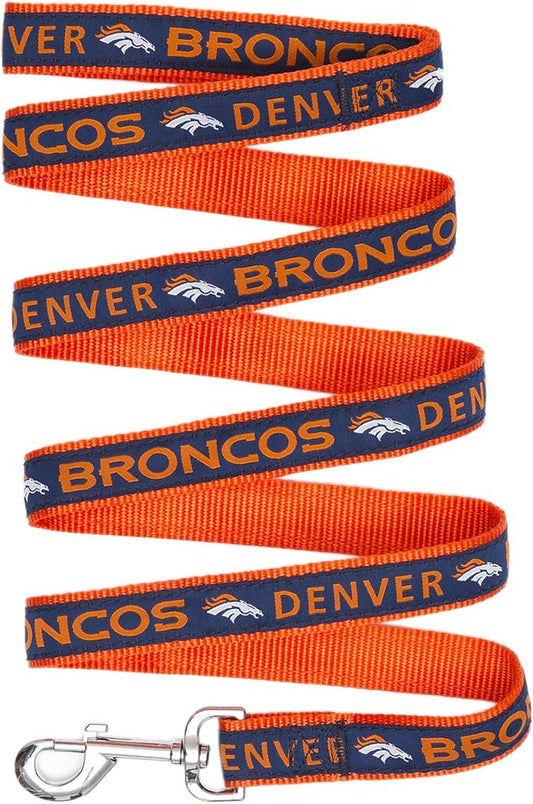 Pets First NFL Pet Leash, Denver Broncos, Medium