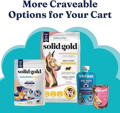Solid Gold Dog Probiotic Chews - Bacon Flavor Soft Chews for Dog Digestive Support - Mellow Belly Probiotic for Dogs with Fiber & Digestive Enzymes for Bowel Support & Gut Health - 120 Count