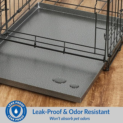 MidWest Homes for Pets Metal Dog Crate Replacement Pan; 42 inch
