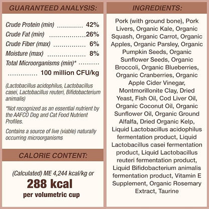 Primal Freeze Dried Dog Food Pronto, Pork; Scoop & Serve, Complete & Balanced Meal; Also Use As Topper or Treat; Premium, Healthy, Grain Free, High Protein Raw Dog Food (16 oz, 2-pack)