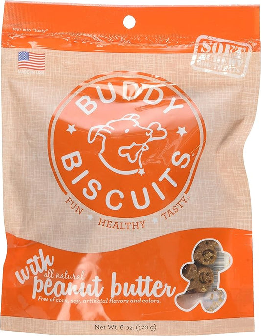 Cloud Star Buddy Biscuits Peanut Butter Flavor Soft & Chewy Dog Treat