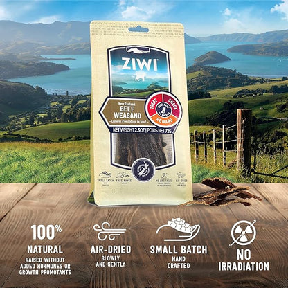 ZIWI Dog Chews Treats – All Natural, Air-Dried, Single Protein, Grain-free, High-Value Treat, Snack, Reward (Beef Weasand) 2.5 Ounce (Pack of 1)