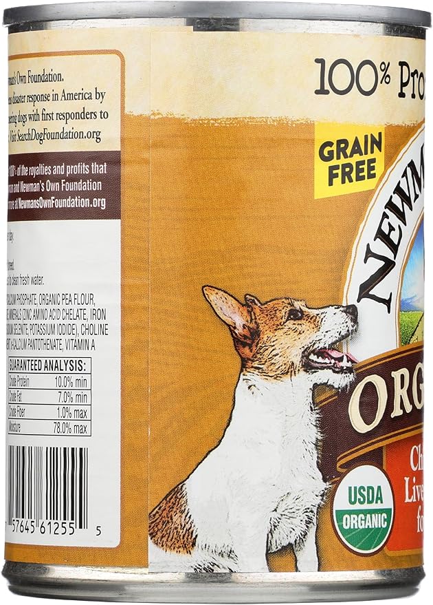 NEWMANS OWN Organics Organic Chicken and Liver Grain Free Canned Dfood, 12.7 GR
