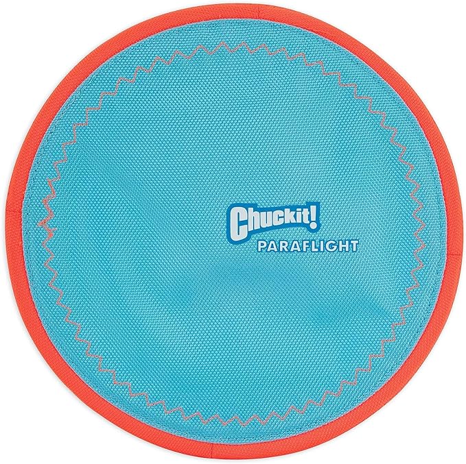 Chuckit! Fetch Medley Dog Ball Dog Toys, Medium (2.5 Inch) Pack of 3, for Medium Breeds & Paraflight Flying Disc Dog Toy, Large (9.75"), Orange and Blue