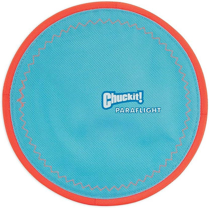 Chuckit! Fetch Medley Dog Ball Dog Toys, Medium (2.5 Inch) Pack of 3, for Medium Breeds & Paraflight Flying Disc Dog Toy, Large (9.75"), Orange and Blue