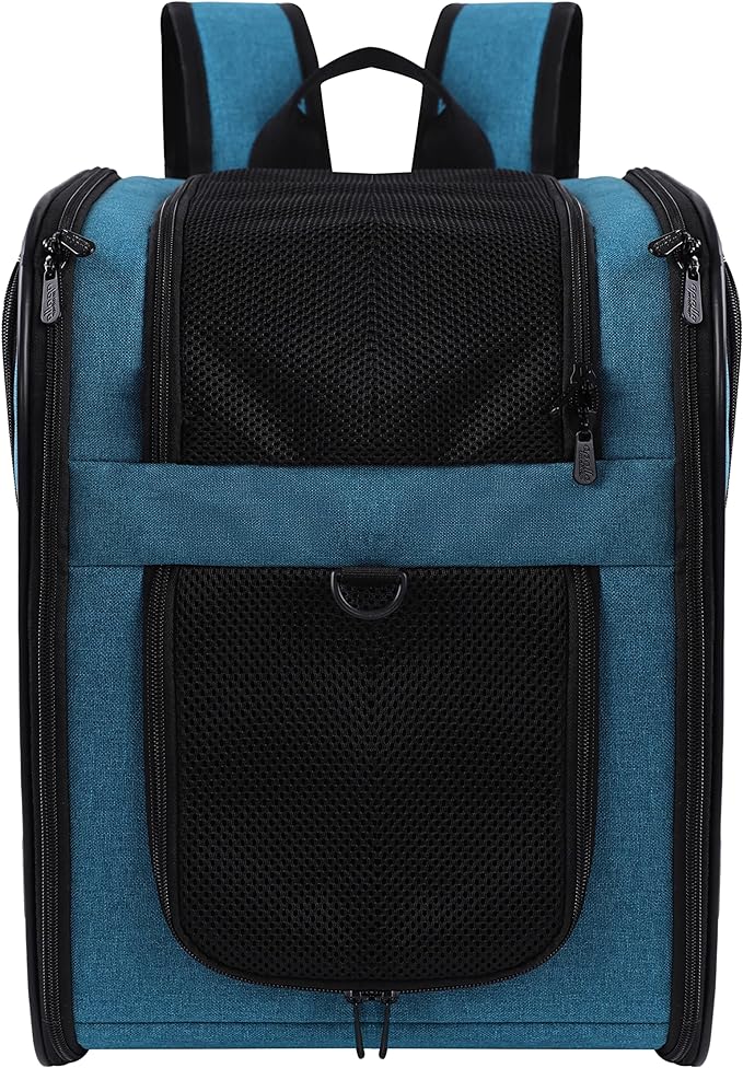 Apollo Walker Pet Carrier Backpack for Large/Small Cats and Dogs, Puppies, Safety Features and Cushion Back Support | for Travel, Hiking, Outdoor Use (Teal)