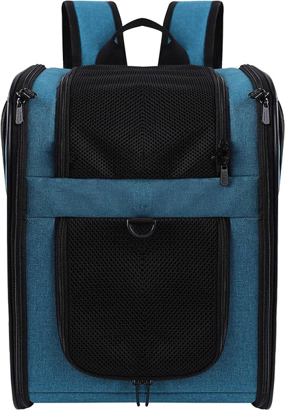 Apollo Walker Pet Carrier Backpack for Large/Small Cats and Dogs, Puppies, Safety Features and Cushion Back Support | for Travel, Hiking, Outdoor Use (Teal)