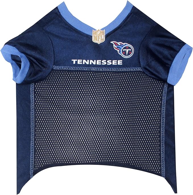 NFL Tennessee Titans Dog Jersey, Size: Large. Best Football Jersey Costume for Dogs & Cats. Licensed Jersey Shirt