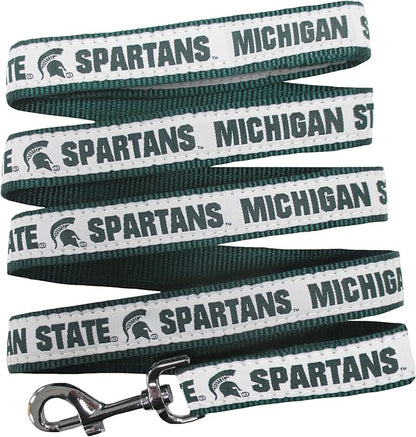 Pets First Collegiate Pet Accessories, Dog Leash, Michigan State Spartans, Large
