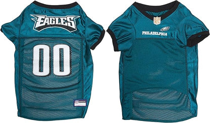 Pets First NFL Philadelphia Eagles Dog Jersey, Medium, Poly-mesh and Satin, Officially Licensed