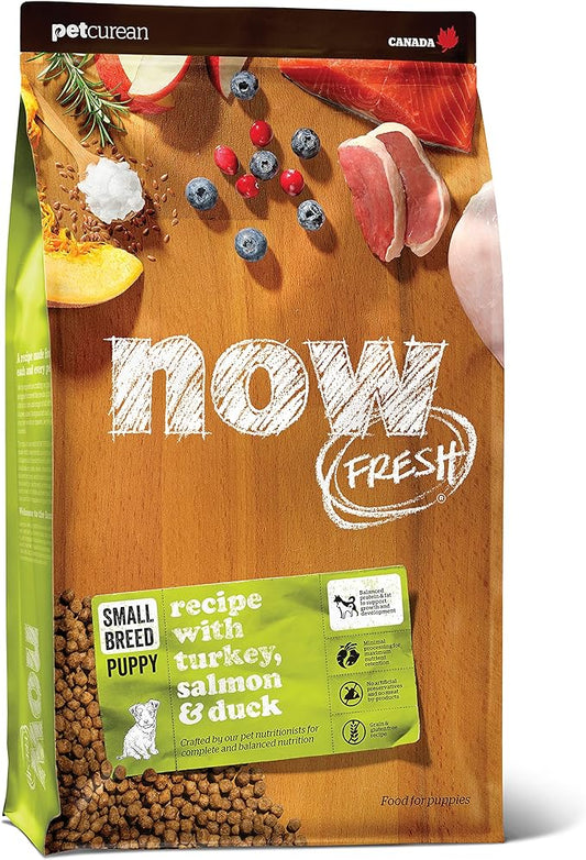 Now Fresh Grain Free Small Breed Dog Food, 3.5 lb - Dry Puppy Food Recipe - Healthy Diet with Probiotics & Real Meat and Fish for Protein