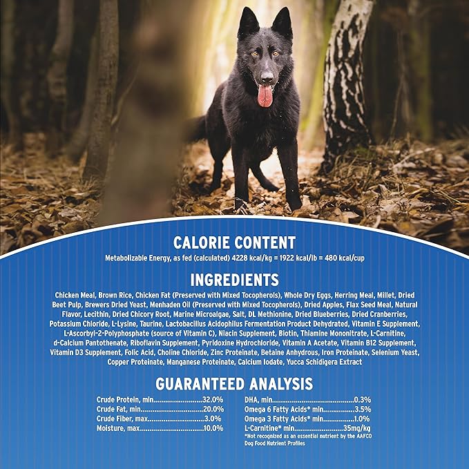 Annamaet Original Ultra Formula Dry Dog Food, 32% Protein (Chicken & Brown Rice), 40-lb bag