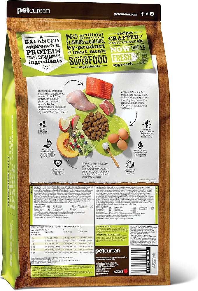 Now Fresh Grain Free Small Breed Dog Food, 3.5 lb - Dry Puppy Food Recipe - Healthy Diet with Probiotics & Real Meat and Fish for Protein