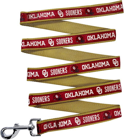 Pets First Collegiate Pet Accessories, Dog Leash, Oklahoma Sooners, Large