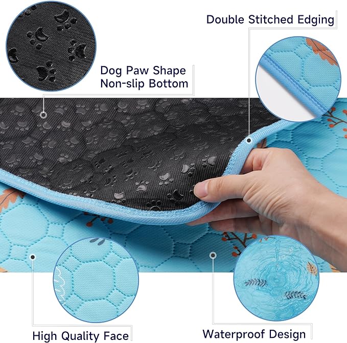 Washable Pee Pads for Dogs Extra Large 36" x 72" 2-Pack, Reusable Puppy Pads Pet Training Pads, Waterproof Dog Pee Pads for Crate, Whelping Pad, Non-Slip Protects Against Urine Leakage