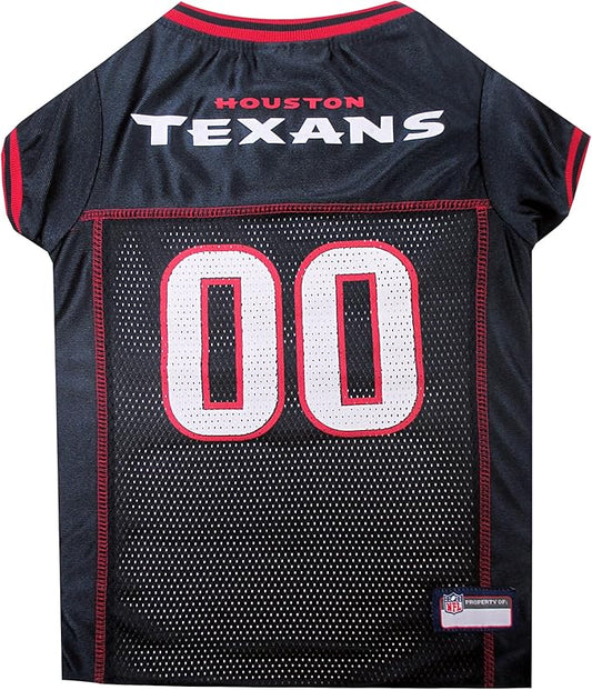 NFL Housotn Texans Dog Jersey, Size: Medium. Best Football Jersey Costume for Dogs & Cats. Licensed Jersey Shirt