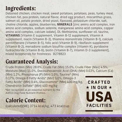 Merrick Premium Grain Free Dry Puppy Food, Wholesome And Natural Kibble With Real Chicken and Sweet Potato - 4.0 lb. Bag