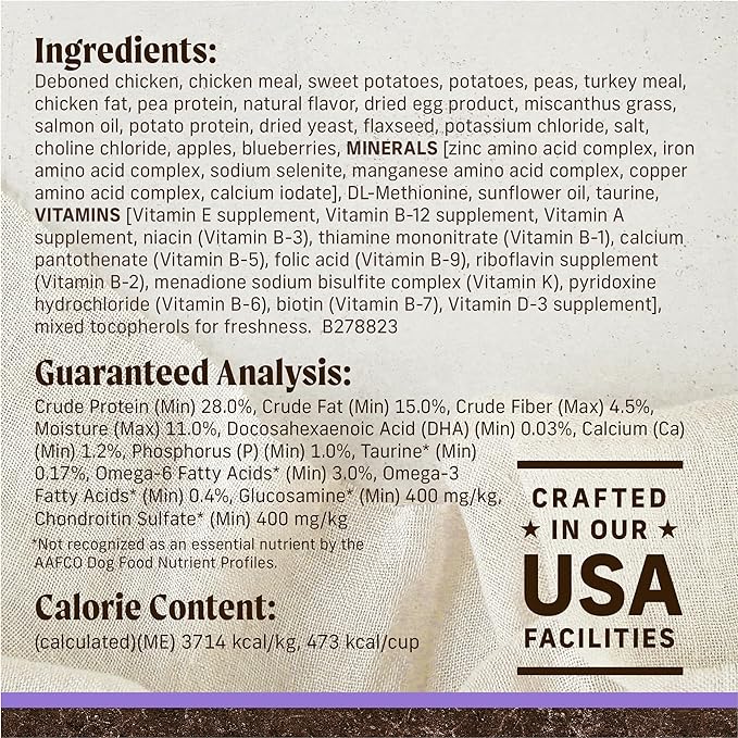 Merrick Premium Grain Free Dry Puppy Food, Wholesome And Natural Kibble With Real Chicken and Sweet Potato - 22.0 lb. Bag