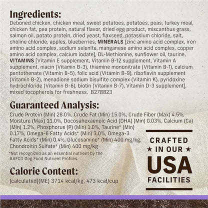 Merrick Premium Grain Free Dry Puppy Food, Wholesome And Natural Kibble With Real Chicken and Sweet Potato - 22.0 lb. Bag